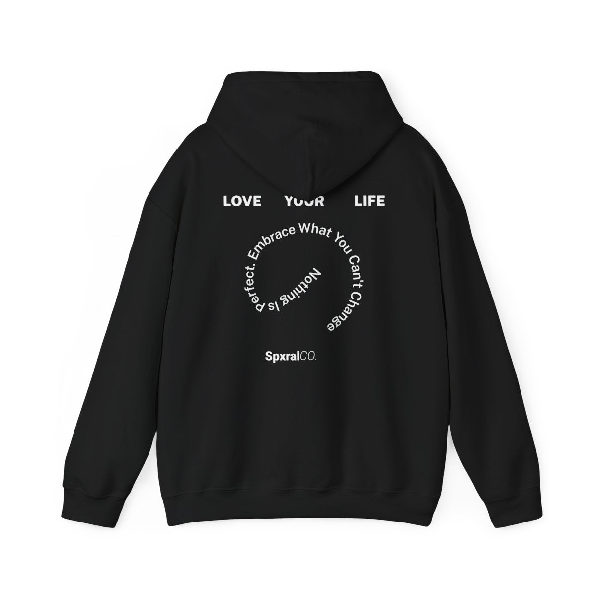 Men's Love Your Life Graphic Spxral Hoodie (Big Logo)