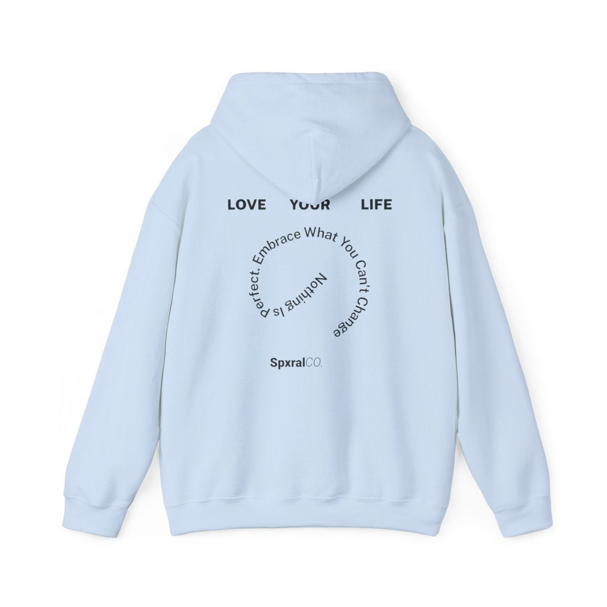 Men's Love Your Life Graphic Spxral Hoodie (Big Logo)