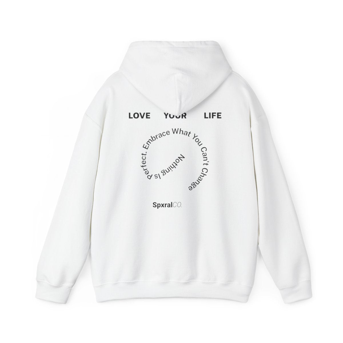 Men's Love Your Life Graphic Spxral Hoodie (Big Logo)